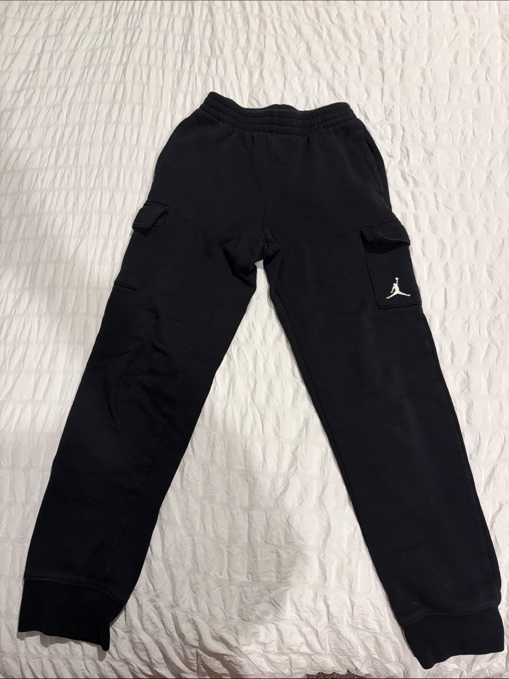 Jordan Black Kids' Cargo Joggers with Jumpman Logo